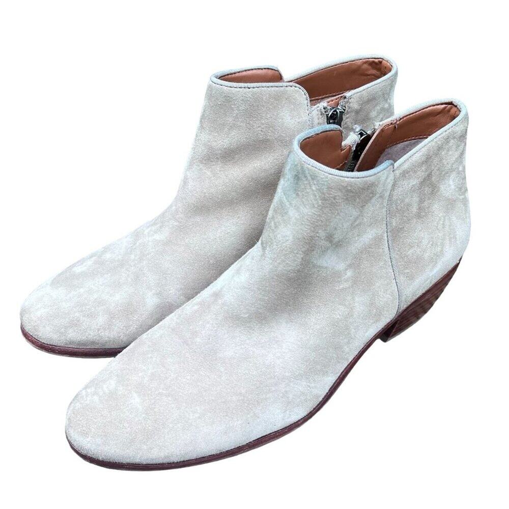 Sam Edelman Womens Petty Chelsea Suede Low Heeled Ankle Boots Grey Size 8M